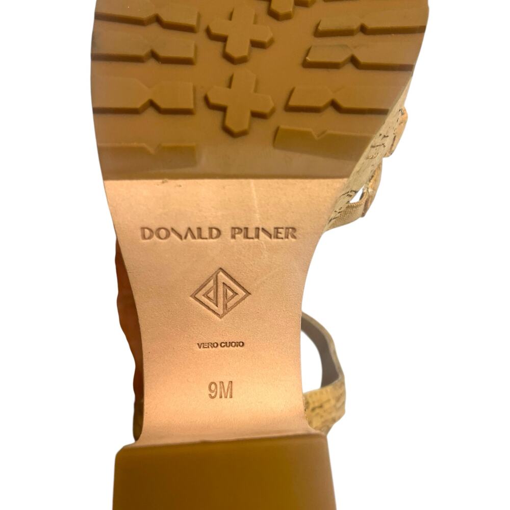 Donald Pliner Galatea Cork Platform Heels Jewels Gold | Sz 7.5 *Flaw* $258 - Picture 12 of 14